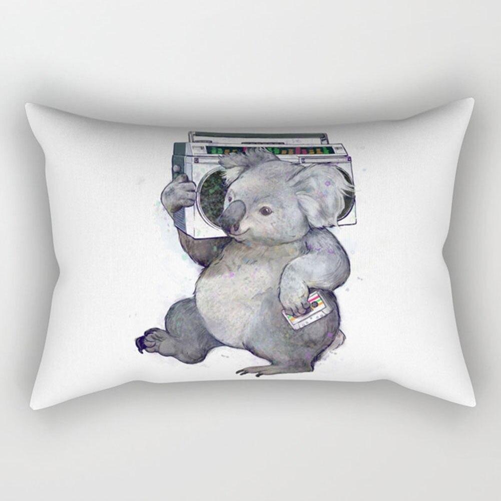 30x50cm Cute Cartoon Small Animal Elegant Couple Home Living Room Bedroom Decorative Rectangle Pillow Case Sofa Cushion Cover