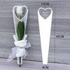50pcs Single Flower Flower Packaging Bag Heart Shape Rose Packing Sleeve Bag  Valentine's Day