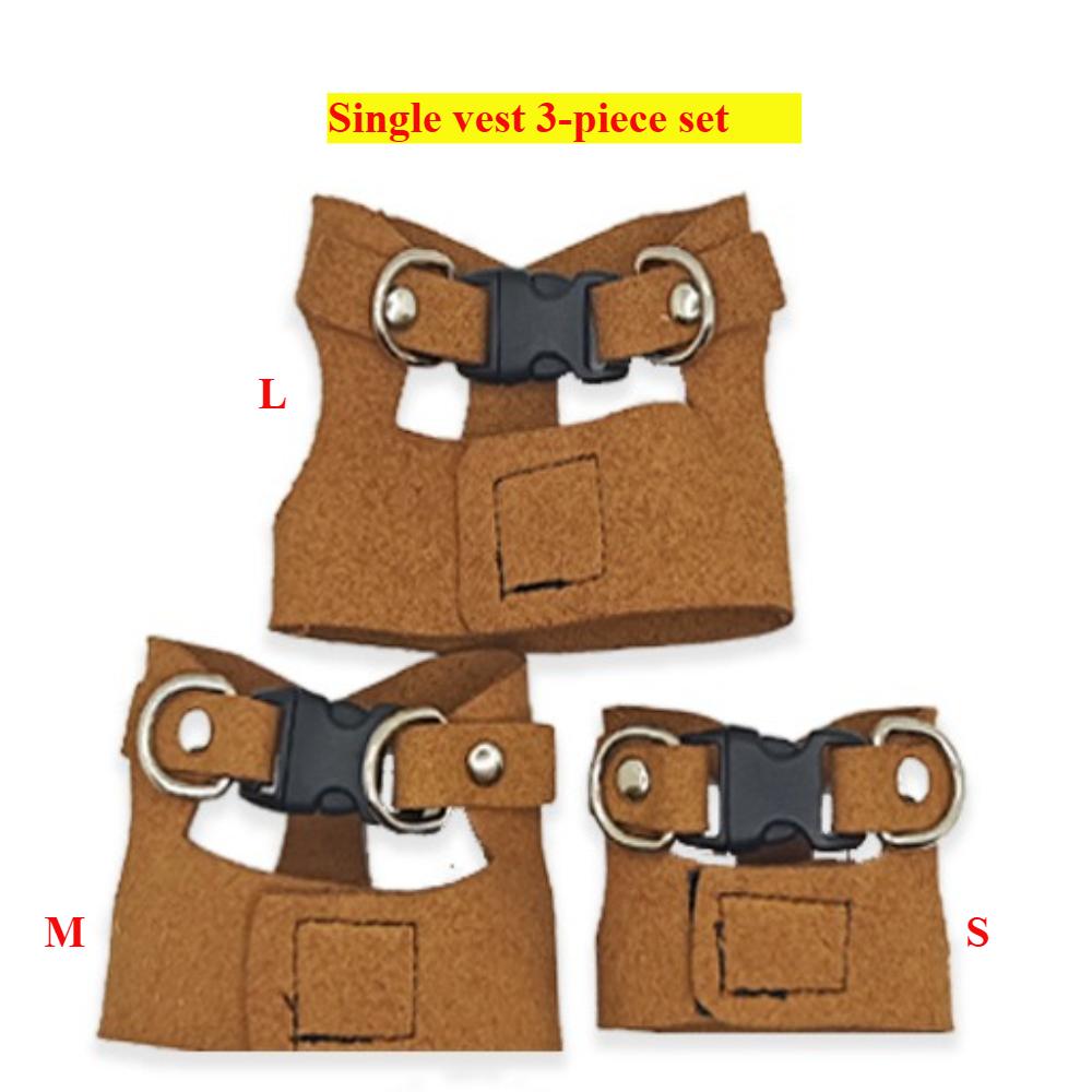 

Bearded Dragon Harness and Leash Set, 3 Size Adjustable Soft Leather Reptile Leash, Lizard Harness with Retractable
