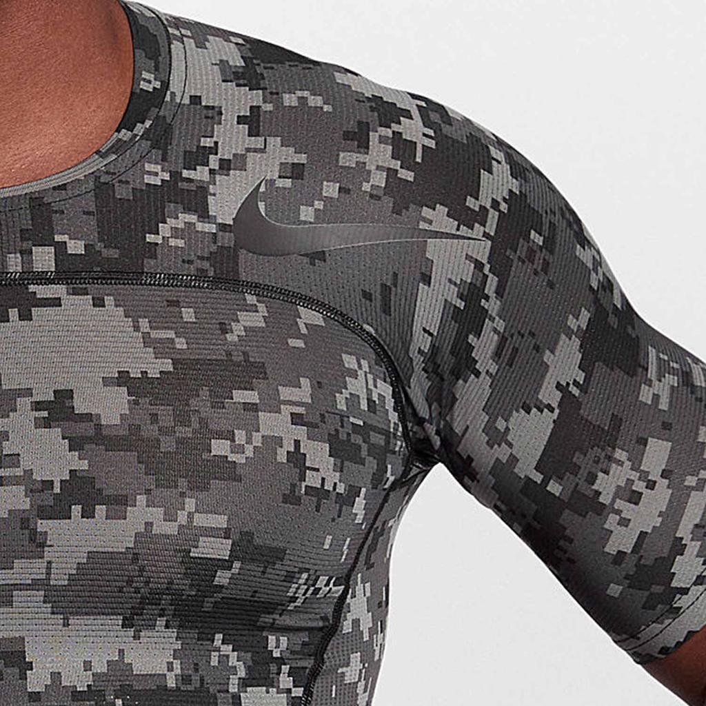 Nike Fitness Corsa Pallacanestro Allenamento Traspirante Asciugatura Rapida Maglietta a Maniche Corte Uomo Top Camouflage 828177-037