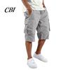 Men Shorts with Drawstring Summer for Men, Multi-Pocket Cargo Adjustable Elastic Skin-friendly Fabric Waistband, Loose Fit Sport Hiking Work