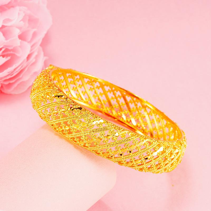 New Style Hollow Buckle Women's Retro Jewelry Bracelet Elegant, Simple, Light Luxury, High-end