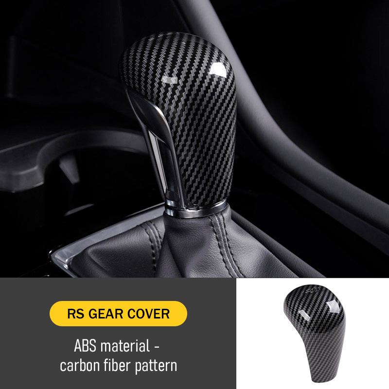 

Carbon Car Gear Head Shift Knob Handle Cover Trim Sticker Accessories For Mazda 3 BP Axela CX-30 CX30 CX-50 2019 2020 2021 2022 чорний