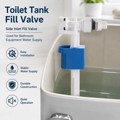 1 pièce Soupape de remplissage de chasse d'eau haute pression Entrée latérale pour alimentation en eau d'appareils sanitaires