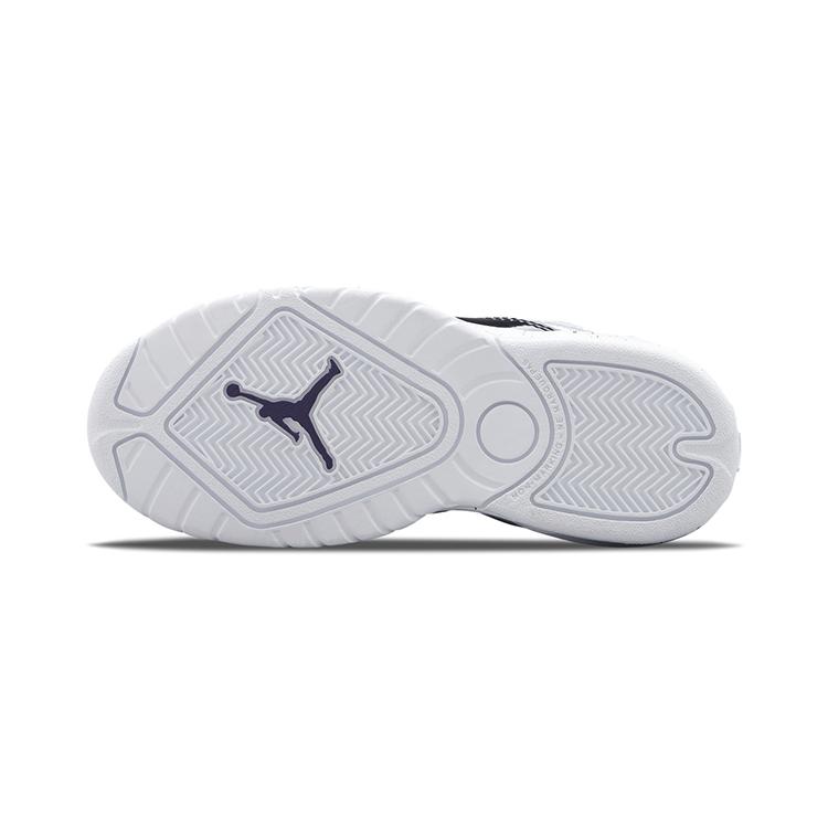 Jordan B'Loyal Leather Cushioning Mid Top Children's Basketball Shoes White Black Kids' CK1426-115