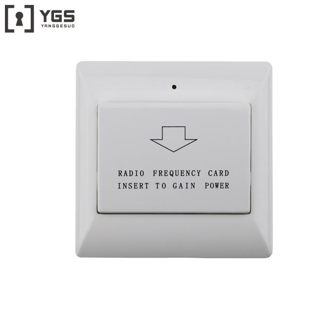 YGS Room Energy Saving Key Rfid Reaction Card Switch for Hotel 86*86mm белый
