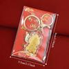 Cute Cartoon Key Chain Pendant Golden Foil Bag Ornaments Lucky Bag Pendant  Lucky Wealth