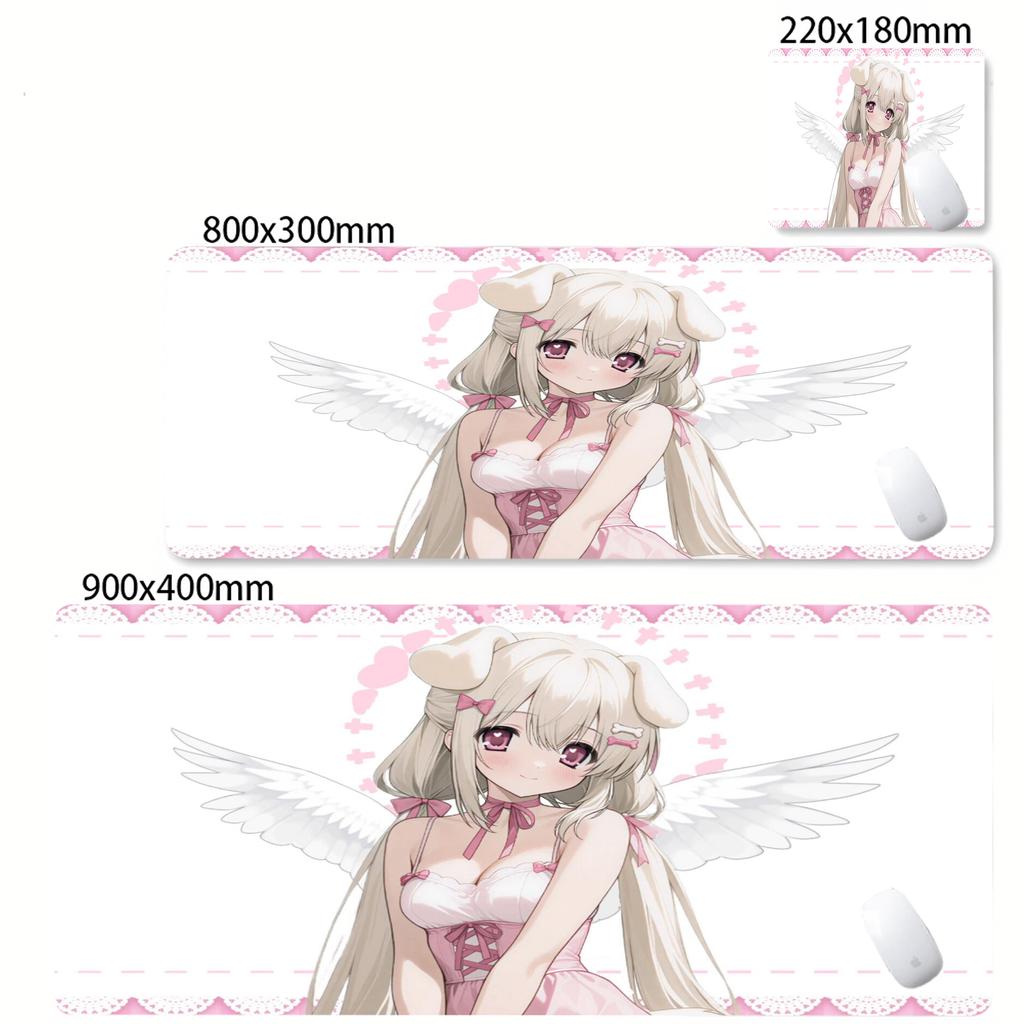Large Size Pink Mousepad xcm Anime Girl Deskmat XXL Kawaii Nonslip Mouse Pad Cute Mice Rugs Extended Gaming Keyboard Mat