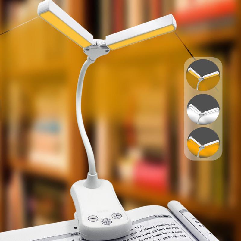 14-LED Type-C USB Dimmable Reading Lamp with Eye Protection for Dorm or Bedside