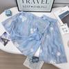 Chinese-Inspired Summer Set: Girls' Traditional Top & Pants Two-Piece