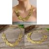 Retro Art Deco Alloy Pendant Necklace With Crescent Shape For Ladies