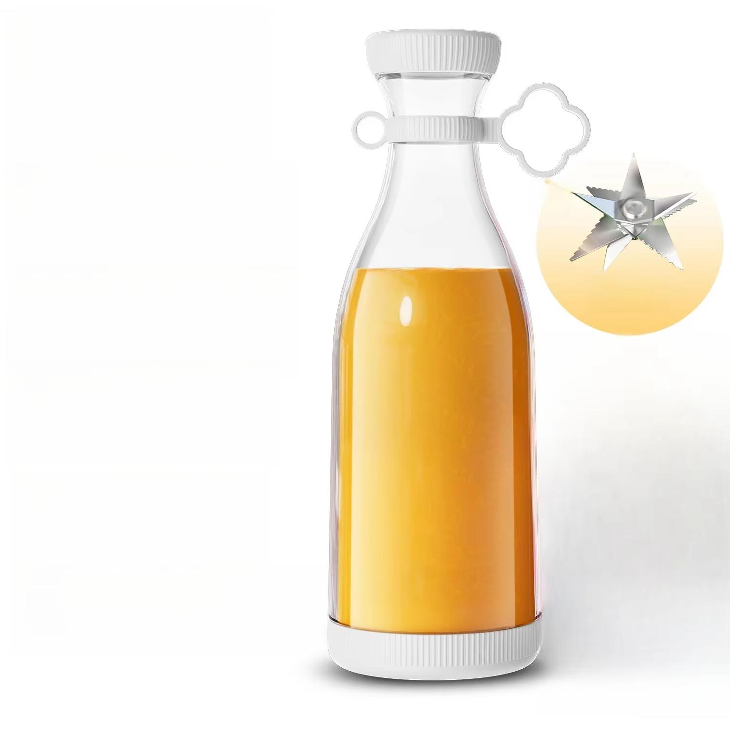 

Household Portable Small Juicer Strong Power Stainless Steel 10-Blades Pull Ring Design USB Charging Multi-function Juice Cup