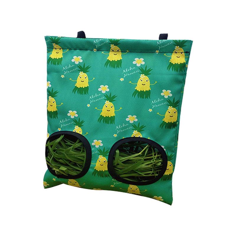 2/3 Holes Hanging Hay Bag for Bunny Guinea Pigs Small Animal Feeder Rabbit Food Dispensers Bag Cage Accessories Pet Feeding Bag