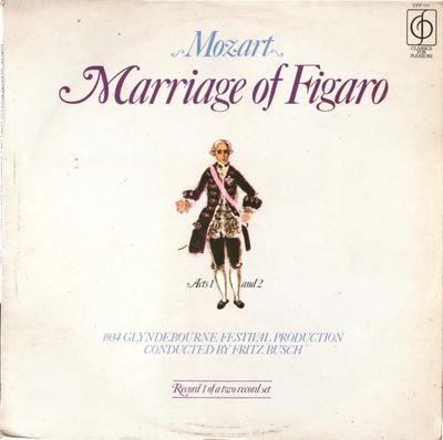 LP Schallplatte WOLFGANG AMADEUS MOZART - GLYNDEBOU - Hochzeit des Figaro CFP1178 Classics For Pl UK Klassik Gebraucht