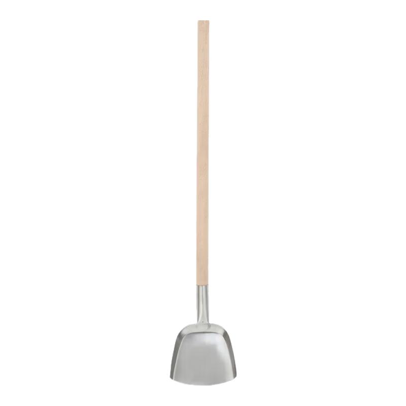 Huipu Stainless Steel Large Wok Spatula with Wooden Handle
