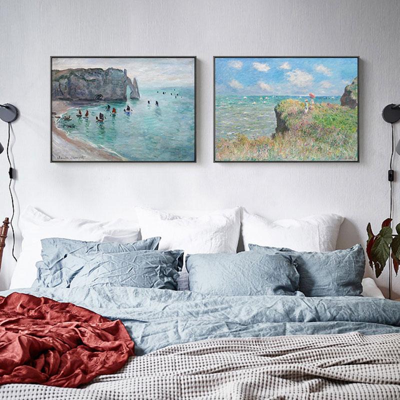 Modern Landscape Famous Monet Canvas Painting Wall Art Nordic Abstract Poster Printing Living Room Mural Home Decoration