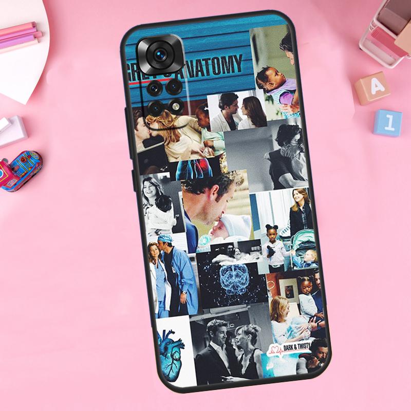 Greys Anatomy Collage Für Xiaomi Redmi Note 13 14 9 10 11 12 15 Pro Plus Handyhülle Für Redmi 15 C 14C 10C 12C 13C