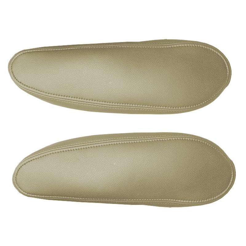 Funda de cuero suave para reposabrazos de Chevrolet/Chevy Tahoe Suburban Escalade 2000-2006, 2 piezas, funda para manija de reposabrazos de asiento lateral, ribete de piel.