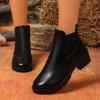 Women's British Round Toe Elastic Boots