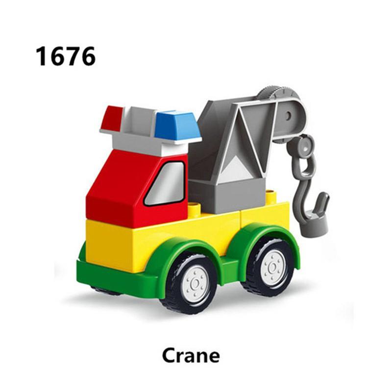 [In Stock Delivery In Seconds] DIY All Kinds Of Car Blocks Compatible With Duplo Children's Educational Toys Birthday Gifts