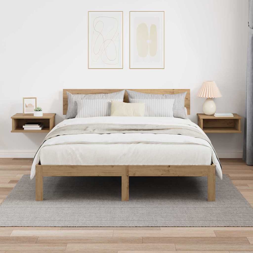Nightstand 2 pcs Artisan Oak 40 x 31 x 15 cm engineered wood