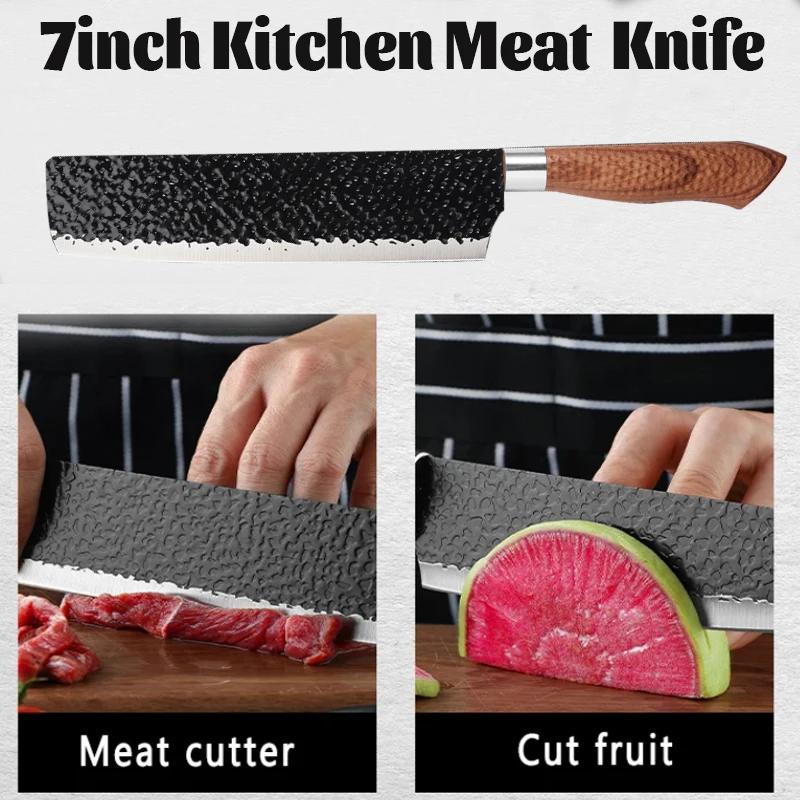Stainless Steel Kitchen Knife Household Fruit Chef's Knife Sharp for Eating Meat Cutting for Roasting Sheep Vegetable Knives