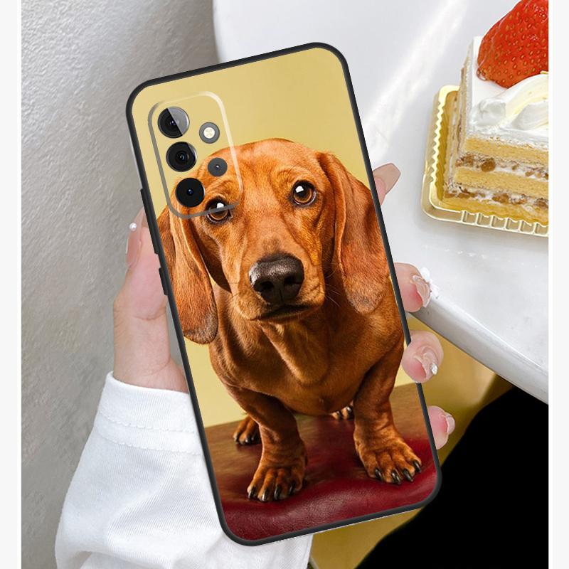 

Dachshund Dog Case For Samsung Galaxy A15 A25 A35 A55 A51 A71 A12 A32 A52 A13 A33 A53 A14 A34 A54 Cover Samsung A73 5G