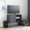 VidaXL TV Cabinet Anthracite 68x39x60.5 Cm Steel, TV Stand, TV Sideboard, Multimedia Cabinet, TV Bench, Hi-fi Cabinet, Center of 846520