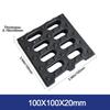 New High Strength Trench Cover Rectangular Black Sewer Trench Plate Grid Resin Plastic Garage Floor Drain Outdoor
