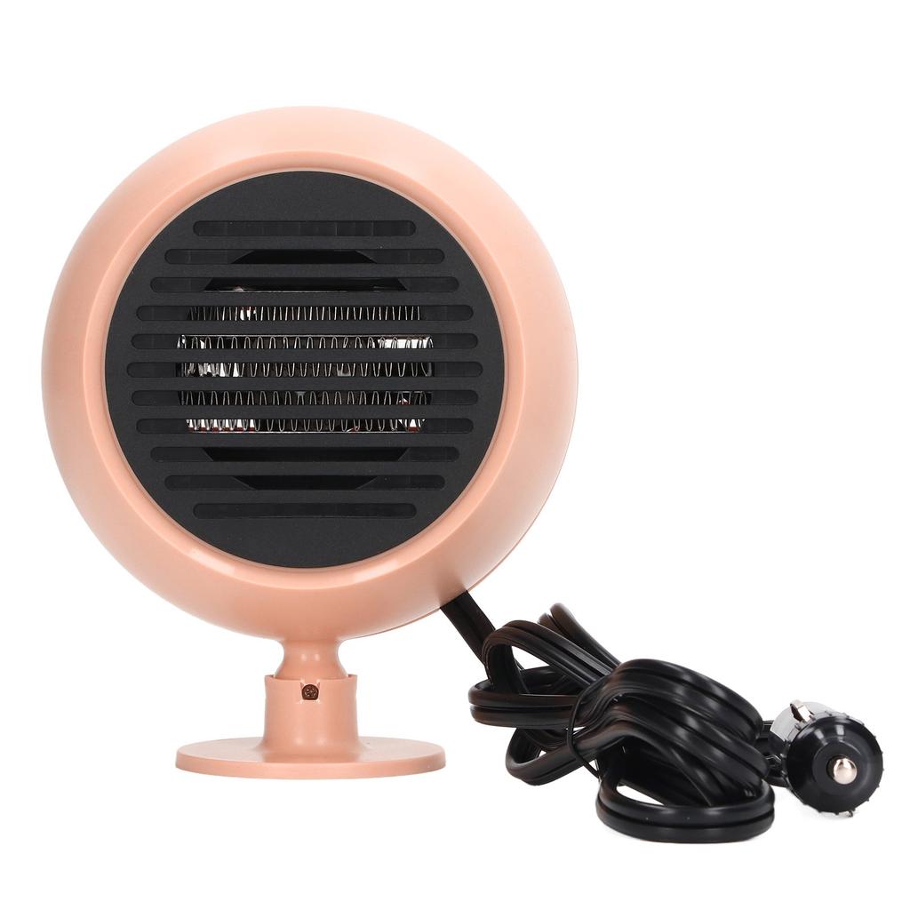 Car Heater Multi Angle Rotation Planetary Car Heater Portable Windshield Defogger Defroster Pink