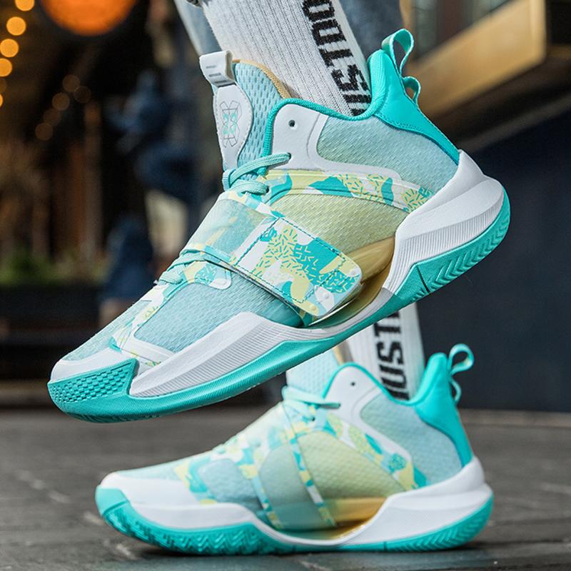 Fashion Men's Basketball Shoes Cushioned Sneaker Train Athletes High Quality Sport Shoes Night Light Design Footwear Casual Sneakers 45