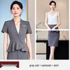 Premium Women's Summer Short-Sleeve Suit Set - Elegant Skirt Suit for Professional and Stylish Workwear