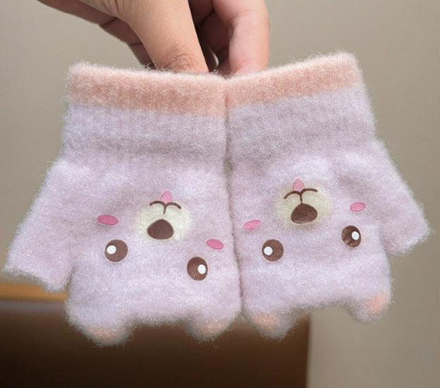

Infant Half-Finger Gloves: Cute, Warm Autumn/Winter Wear for Boys & Girls