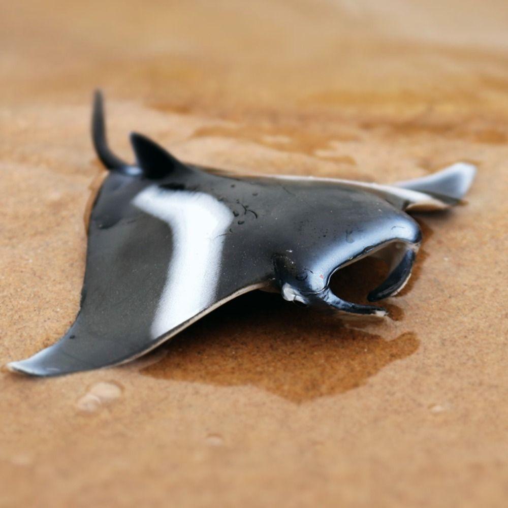 Fish Model Manta Ray Model Miniature Sea Life Action Figurines Ocean Animal Figures  Kids Toy