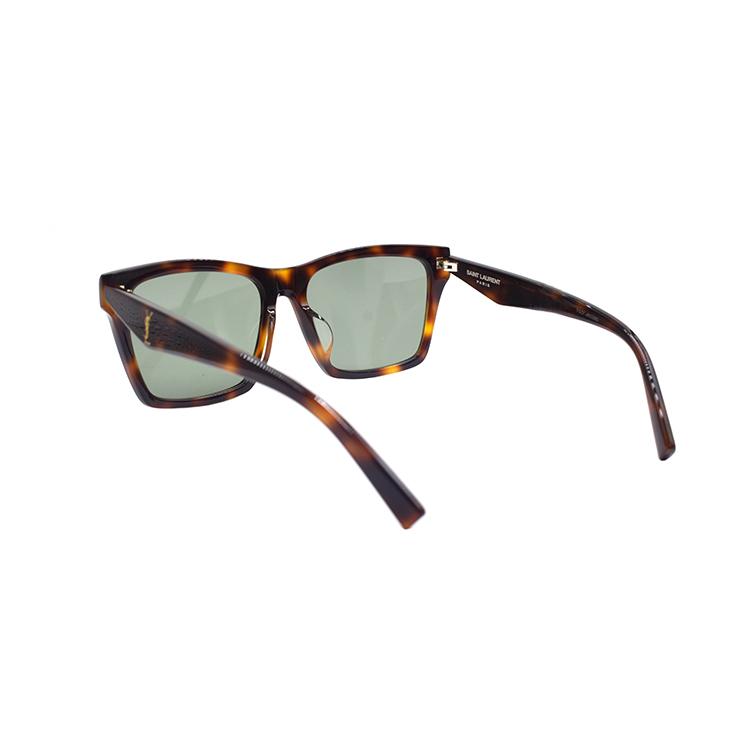 Saint Laurent Interwoven Letter Series Classic Style Square Sunglasses Unisex Sunglasses SLM104F-003