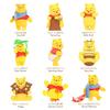 TOP TOY Disney Winnie the Pooh Happy Every Day 2.0 Series [1 Piece] Gachapon Blind Box Figure Soft Vinyl PVC Premium Toy Birthday Gift Winnie the