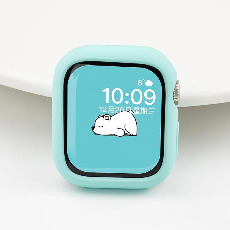 Candy Soft Silicone Case for Apple Watch Cover 10 9 8 7 6 Protection for Iwatch Series 46mm 42mm 45mm 44mm 40mm 41mm Cute Bumper 7