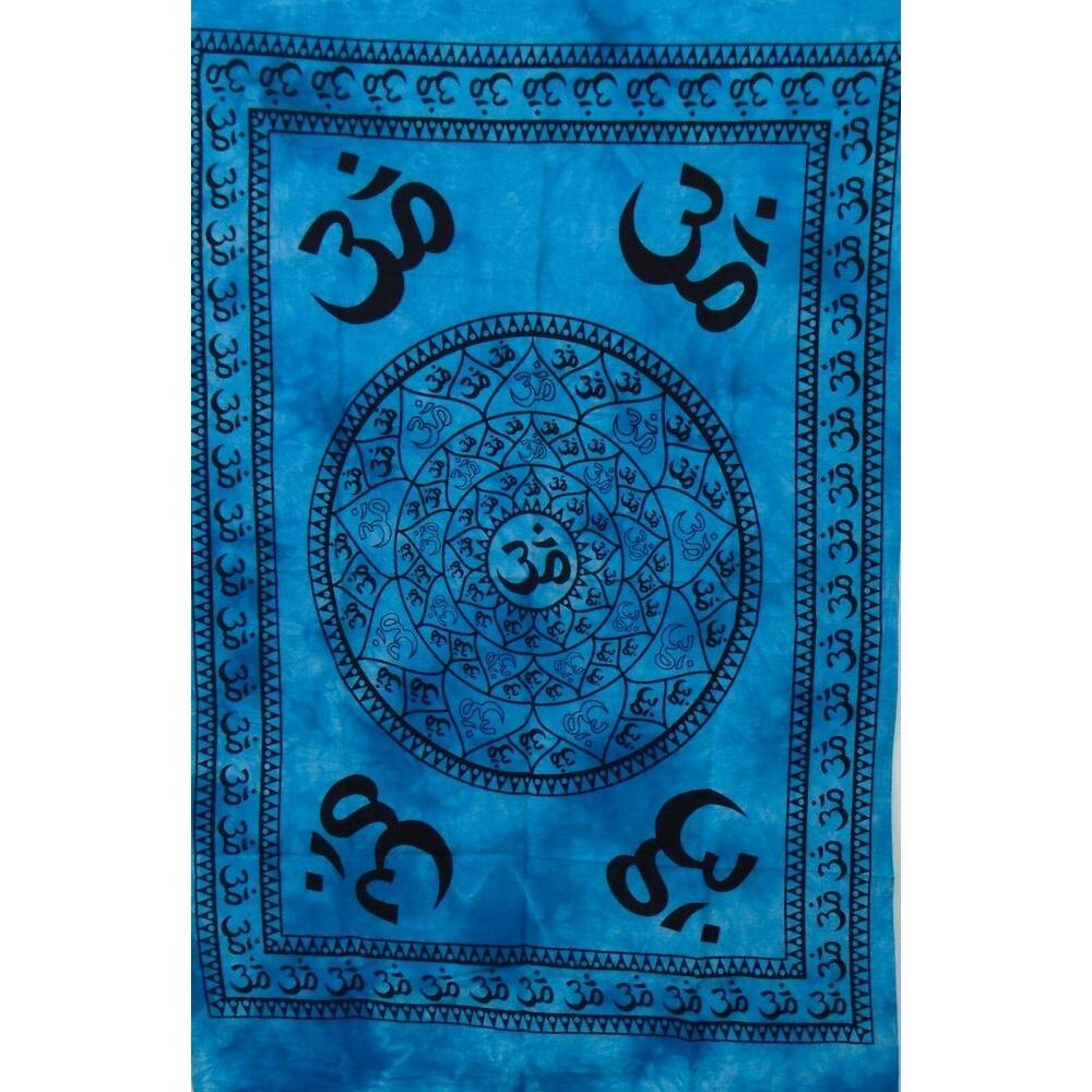 Yoga Om Mandala Boho Tapestry 75x100