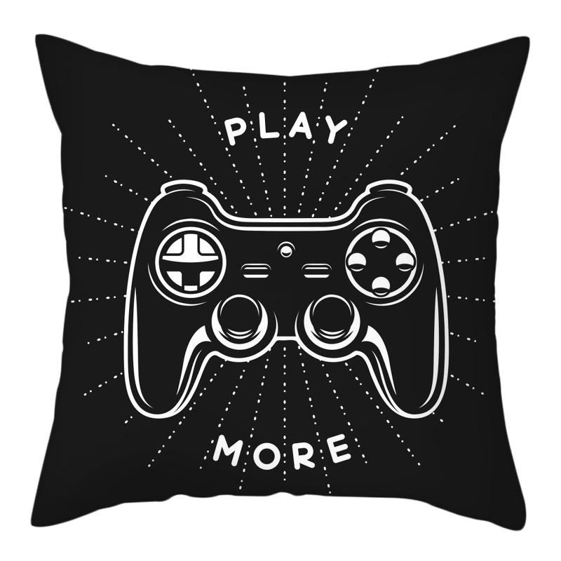 Gift for Boy Gamer Print Pillowcase Bedroom Decorative Polyester Cushion Cover  Pillows Decor Home Linen Pillow Case
