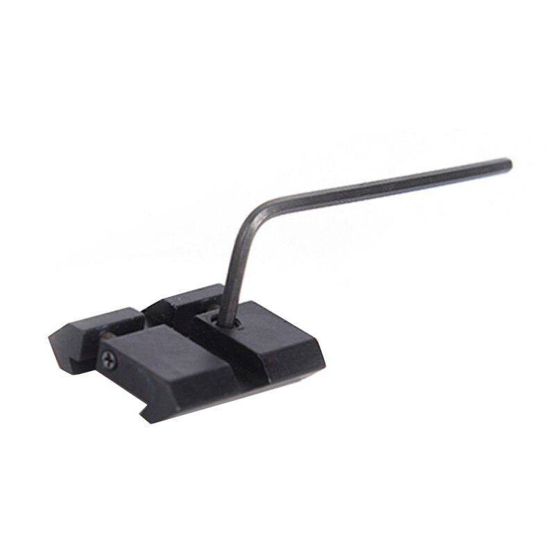 Adaptor Aluminiu Șină Coadă de Rândunică 11 la 20mm la Weaver Picatinny Pușcă Calibru 22 Adaptor Șină Snap-In