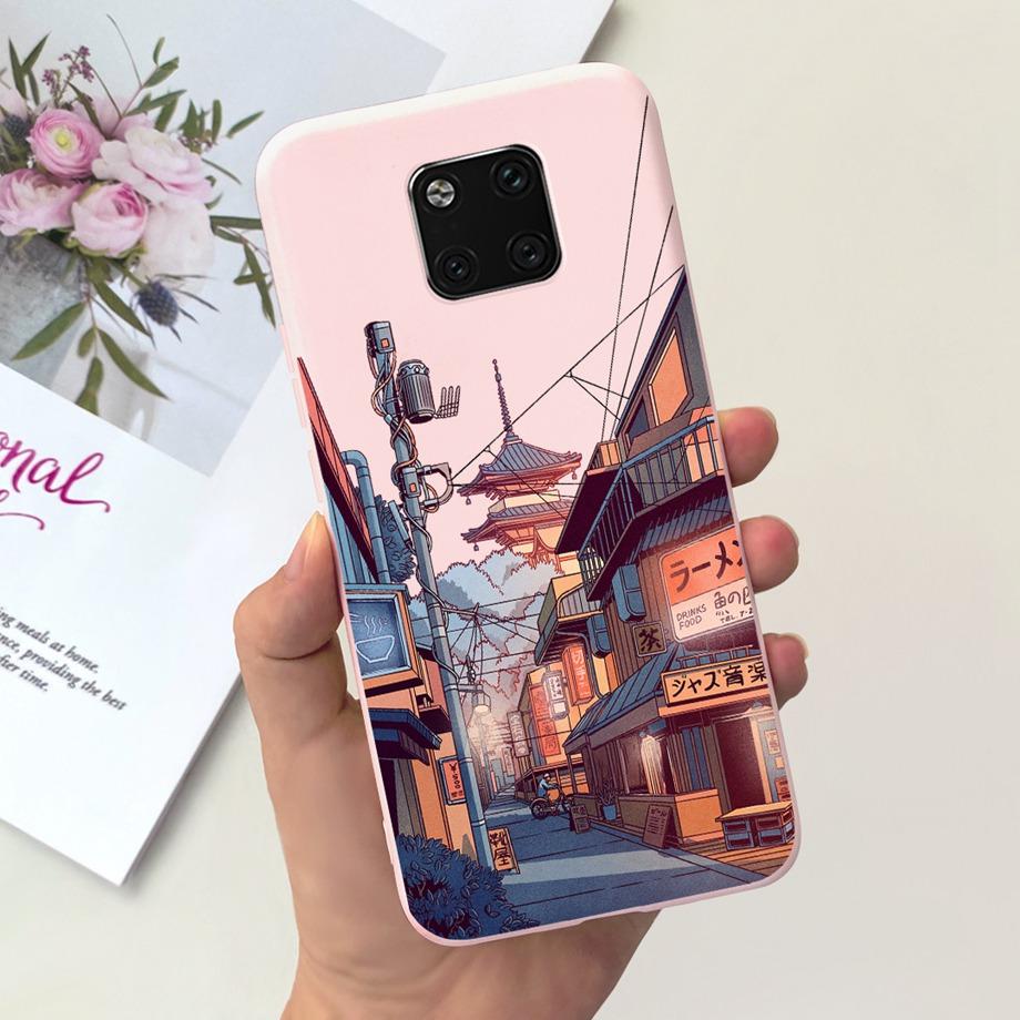 For Huawei Mate 20 Pro Case Soft Silicone Back Cover Black Cat Moon Night Funda For Huawei Mate 20 Mate20 Pro 20pro Coque Capas