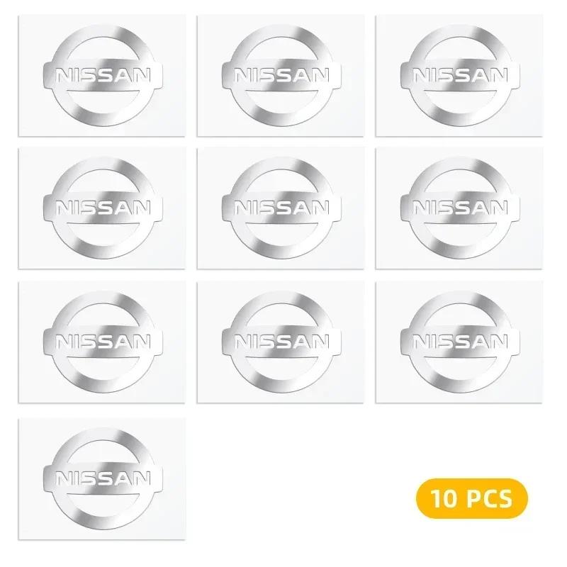 2/5/10 Stück 3D Metall Auto Emblem Aufkleber Dekor Abzeichen Decal Innenraum Styling Für Nissan Nismo Micra Qashqai Altima Maxima Sentra