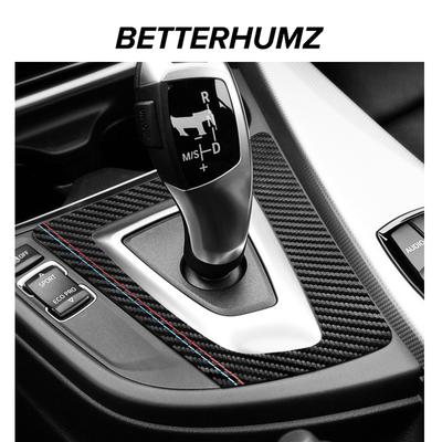 For BMW F30 F34 F32 F33 F36 3 4 Serie GT Made of Alcantara Center Console Gear Shifter Panel Trim Sticker Car Interior Accessory