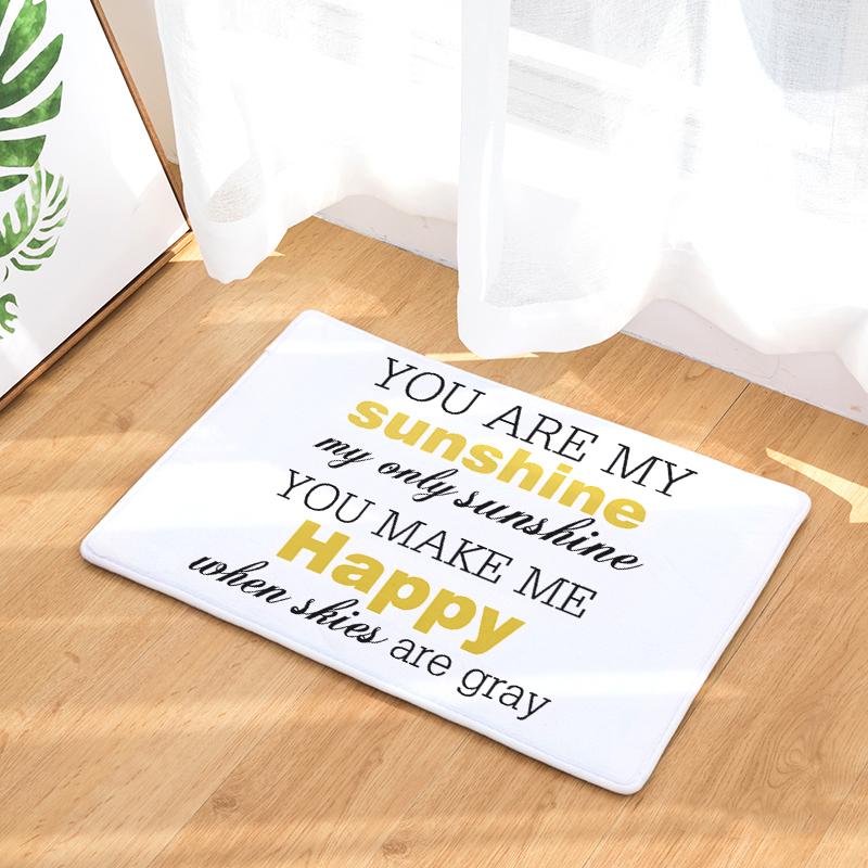 Buy English characters Letter Doormat Maxim Proverbs Cheer Word