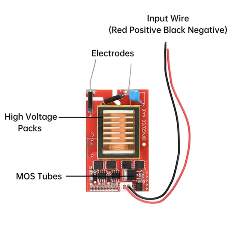 Pulsgenerator Generator 9-24V auf 10KV-20KV Niedrige Wärme Kleines Zündmodul Zubehör Konstante Elektrizität