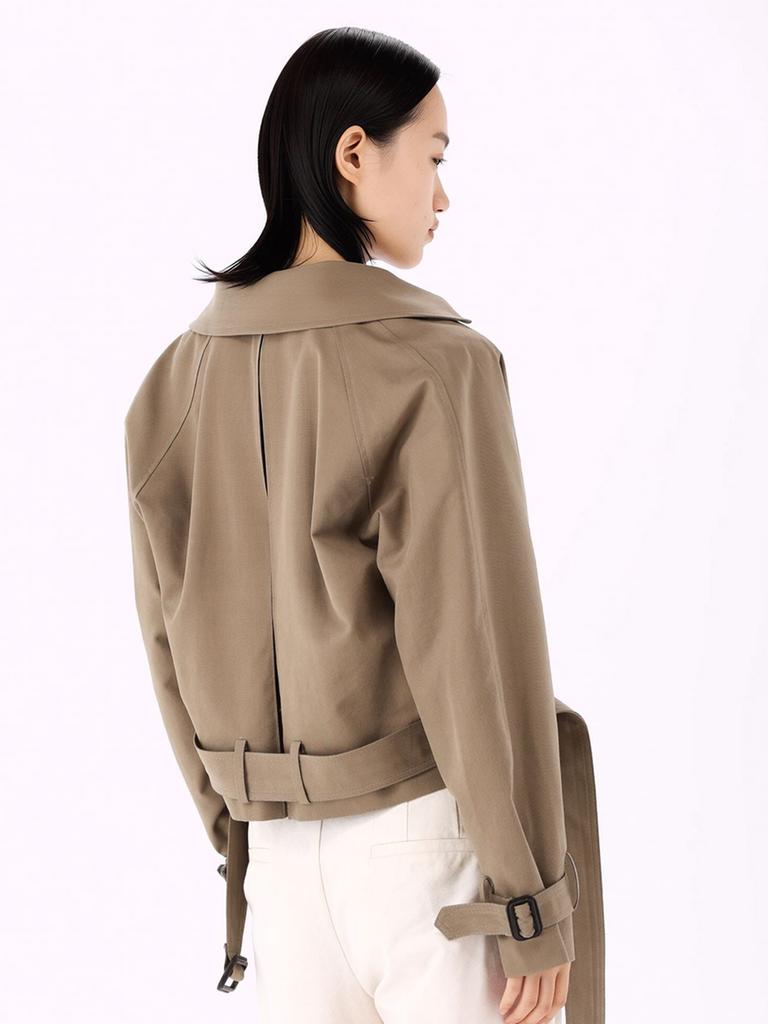 ACUD Cropped Trench Coat _Beige