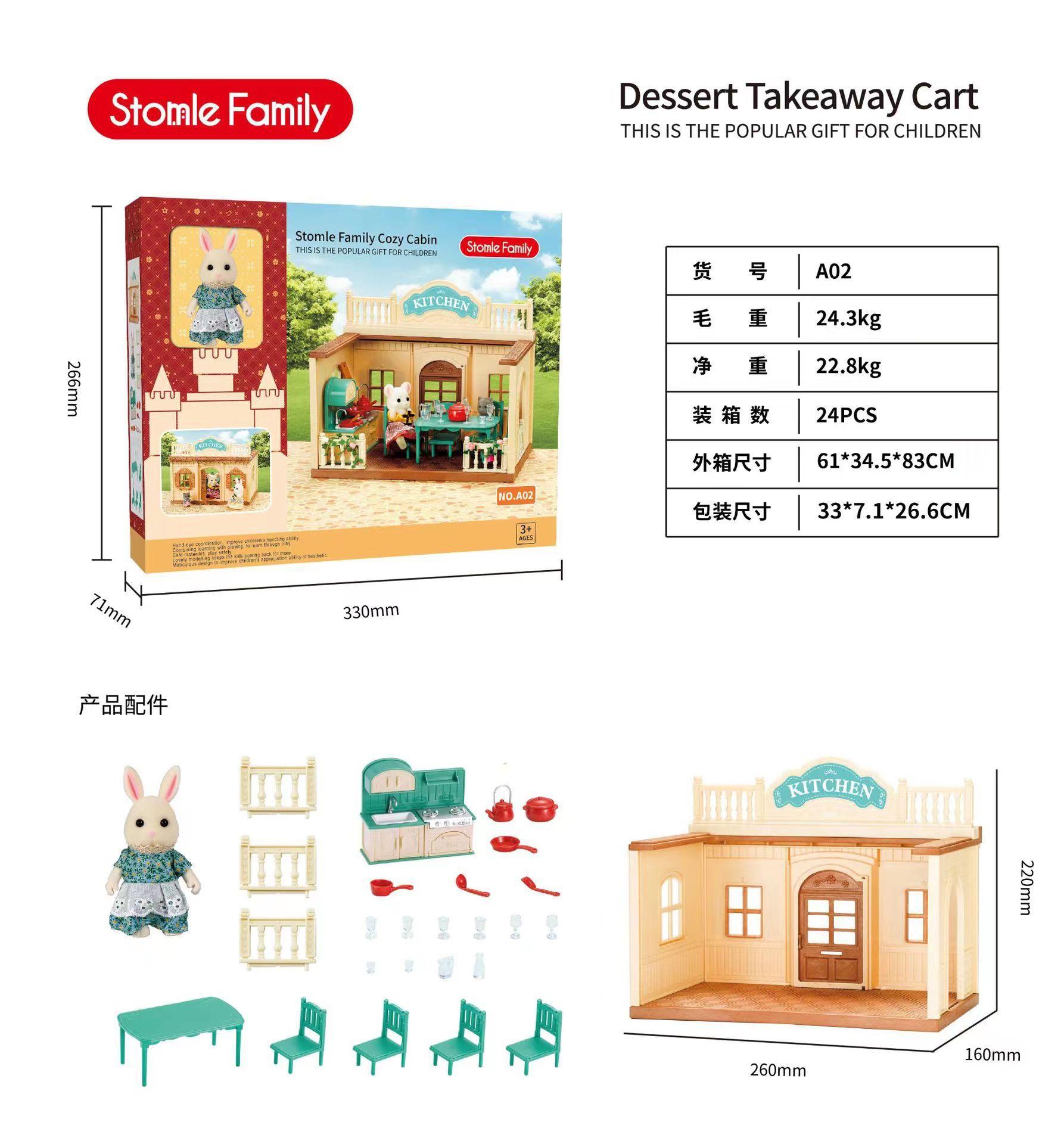 

Набір Іграшок Лісова Вілла Сім я Лісових Тварин Міні Модель Меблів Вітальня Спальня Телевізор Холодильник Прикраса