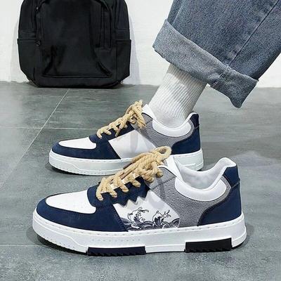 Men's Shoes New Breathable Small White Shoes Korean Version Trend Versatile Casual Shoes Wear-resistant Sneakers Board Shoe