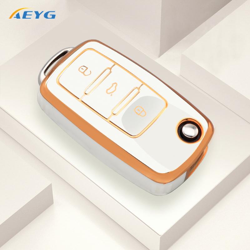 Car Key Cover Protection Shell For Volkswagen Vw Polo Golf Passat Tiguan Beetle Caddy T5 Up Eos Skoda Octavia Seat Leon Altea