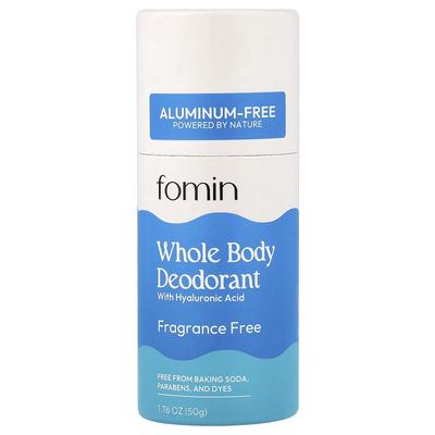 Fomin, Full Body Deodorant, Aluminum-Free, Fragrance-Free, 50g (1.76oz)